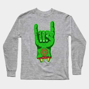 Zombie Metal Horns Long Sleeve T-Shirt